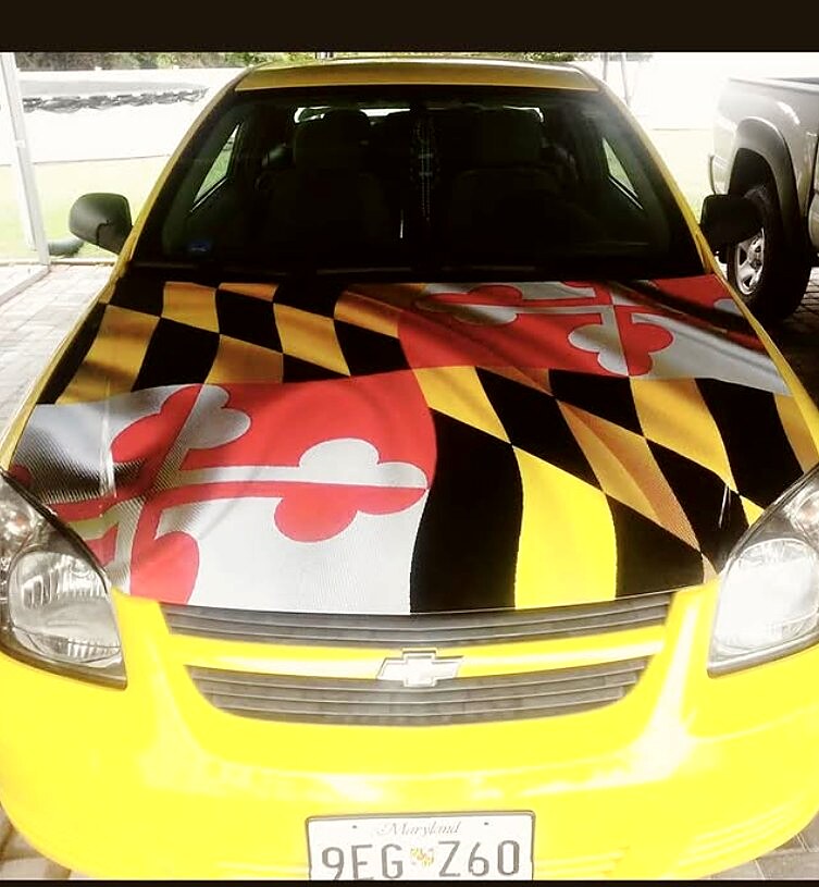 Maryland Flag Hood Wrap